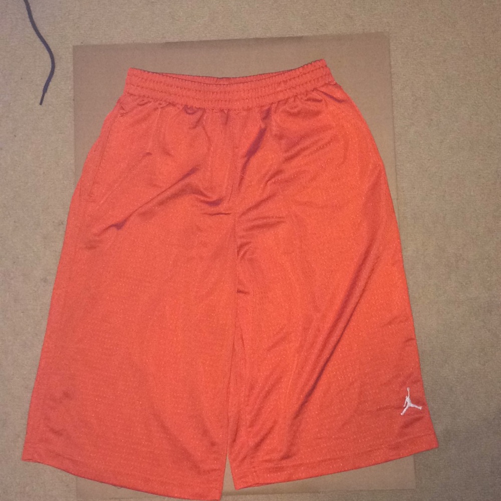 Jordan Brand Orange Basketball Shorts YXL